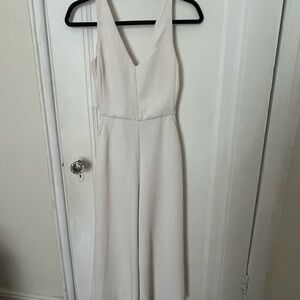 Elegant Aritzia Cream Sleeveless Jumpsuit